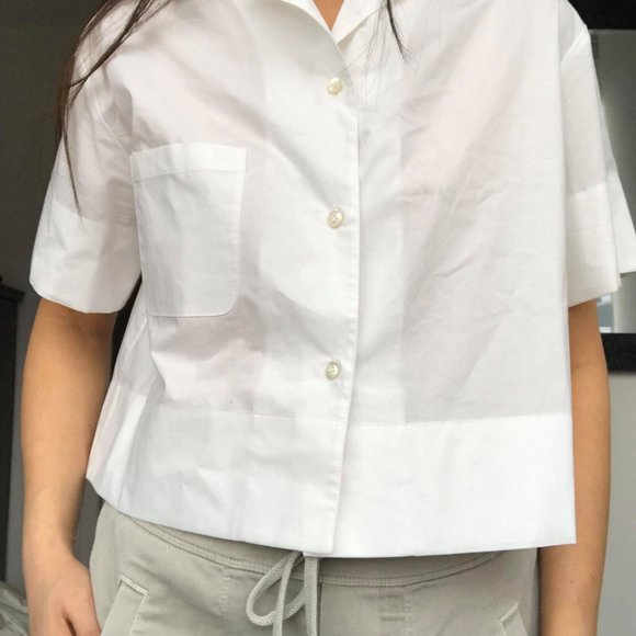 ACNE STUDIOS Lelija Pop Crop Shirt - Picture 2 of 3